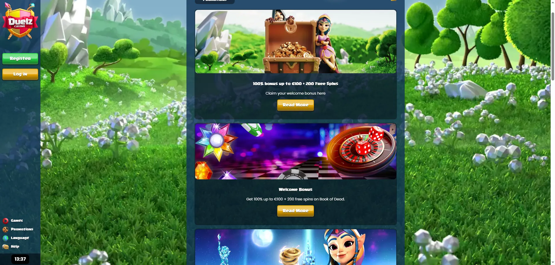Bonusy powitalne w Duelz Casino – 140 darmowych spinów