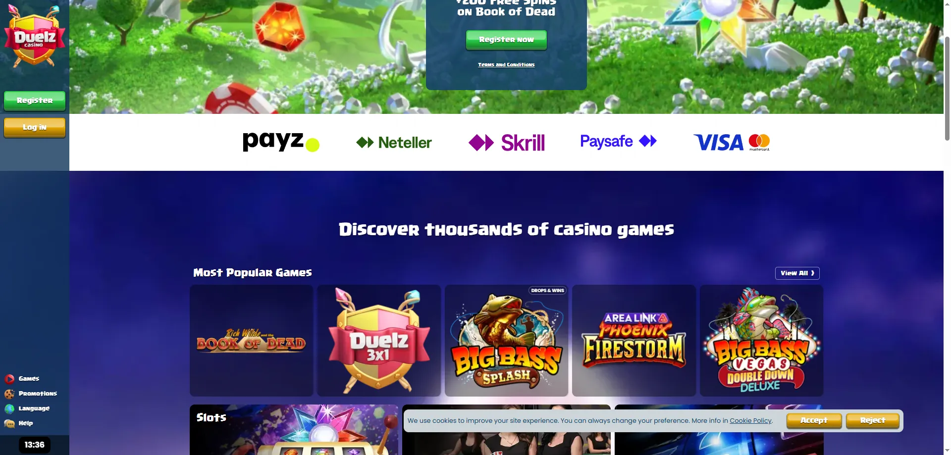 Metody płatności w Duelz Casino – szybkie depozyty i wypłaty