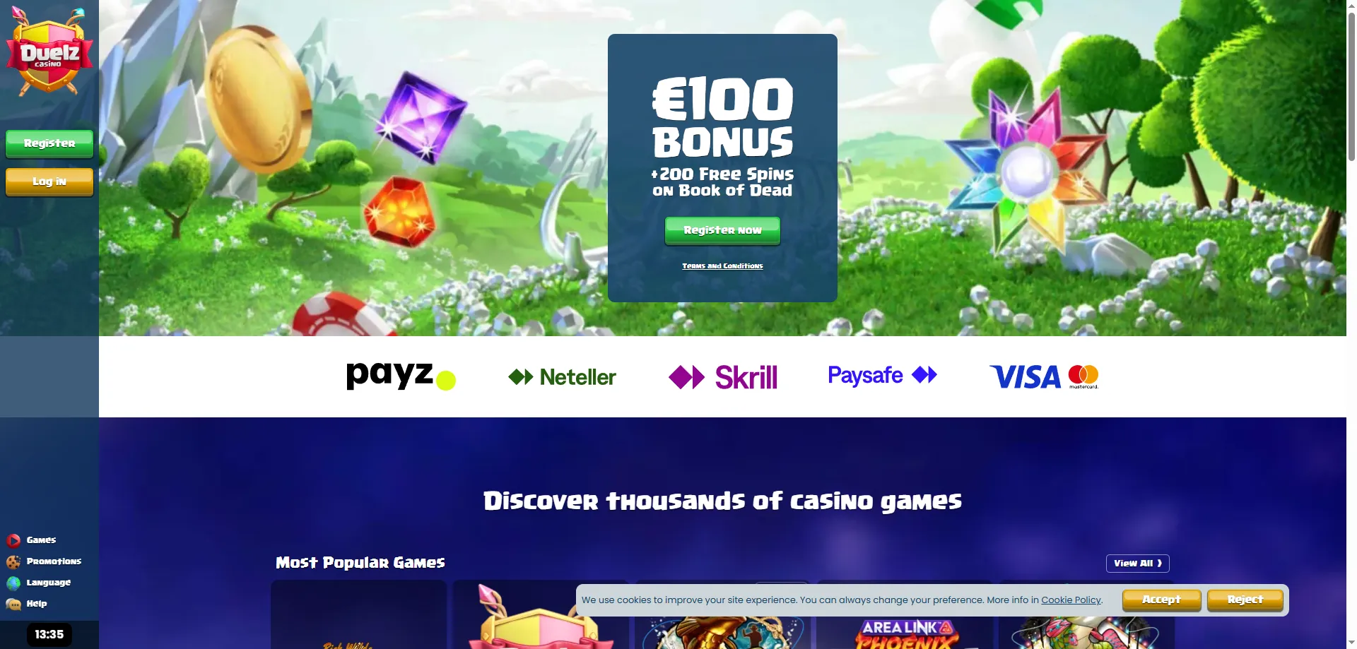 Duelz Casino recenzja 2026 – legalne kasyno online dla graczy