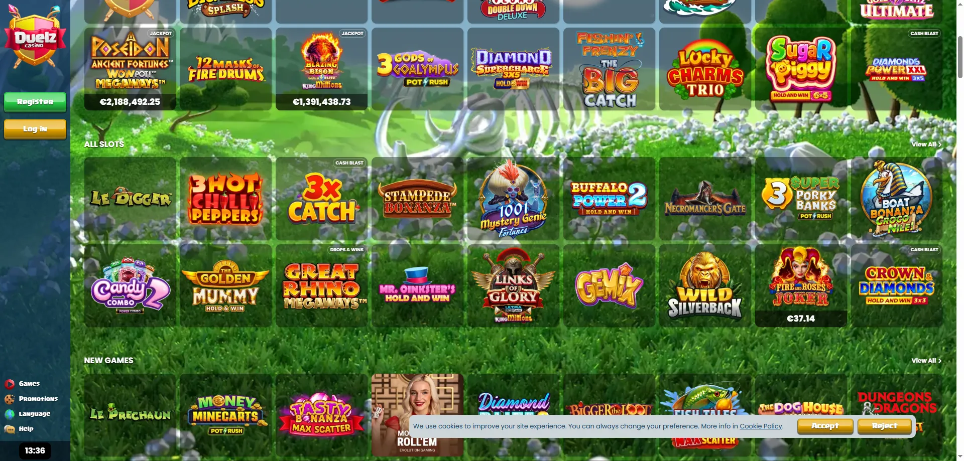 Duelz Casino automaty online – ponad 1800 tytułów do wyboru