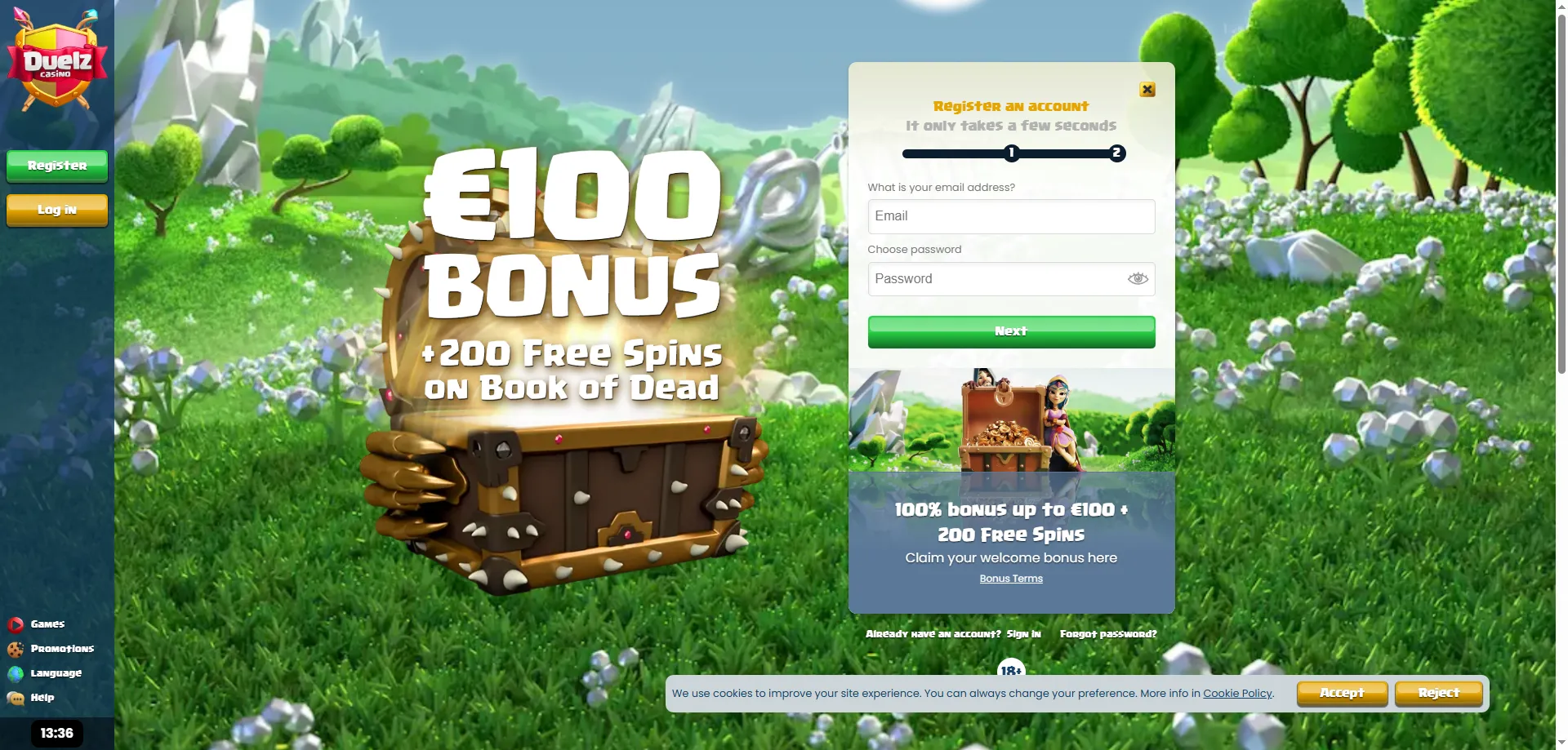 Rejestracja konta w Duelz Casino – szybki proces krok po kroku