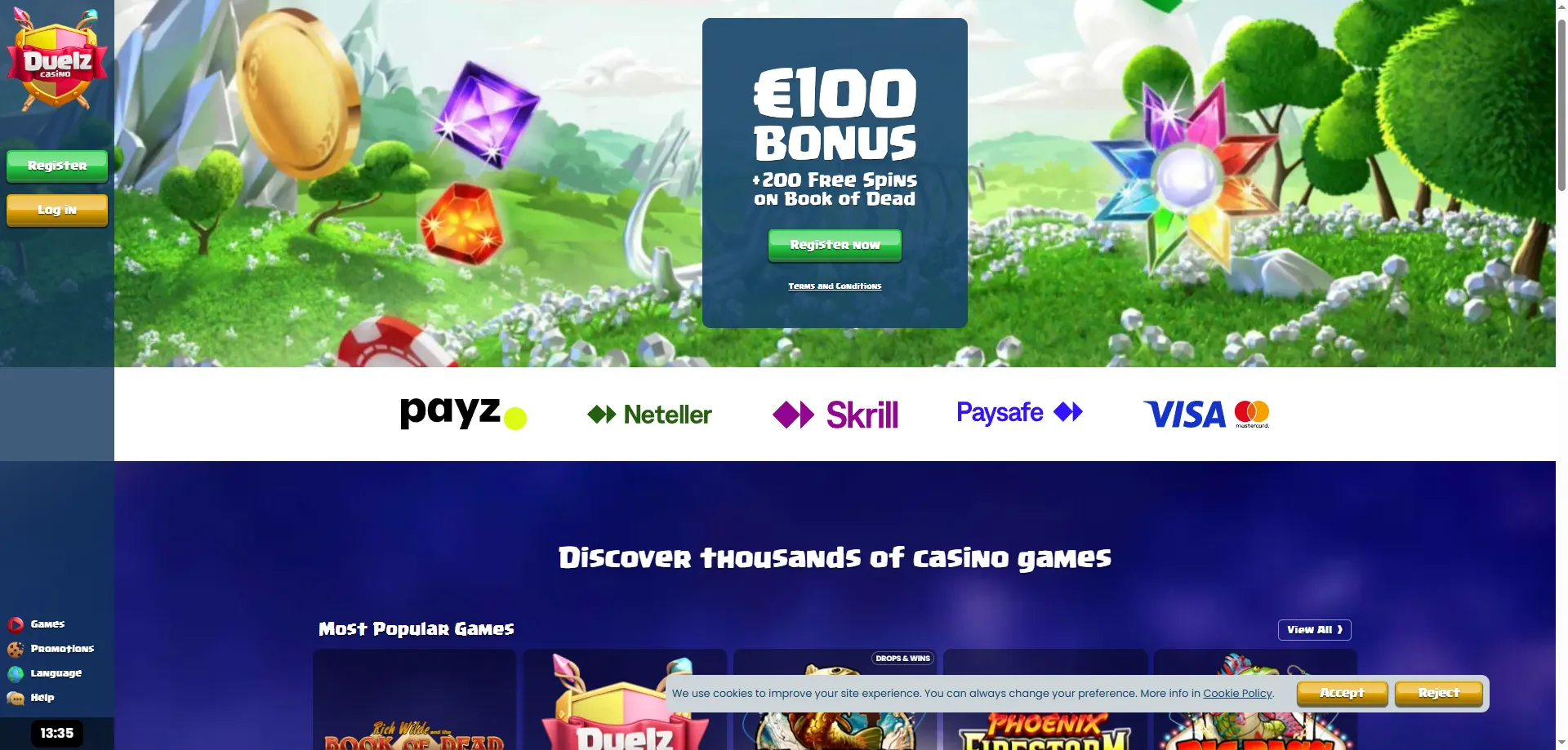 Duelz Casino – strona główna kasyna online w Polsce 2026